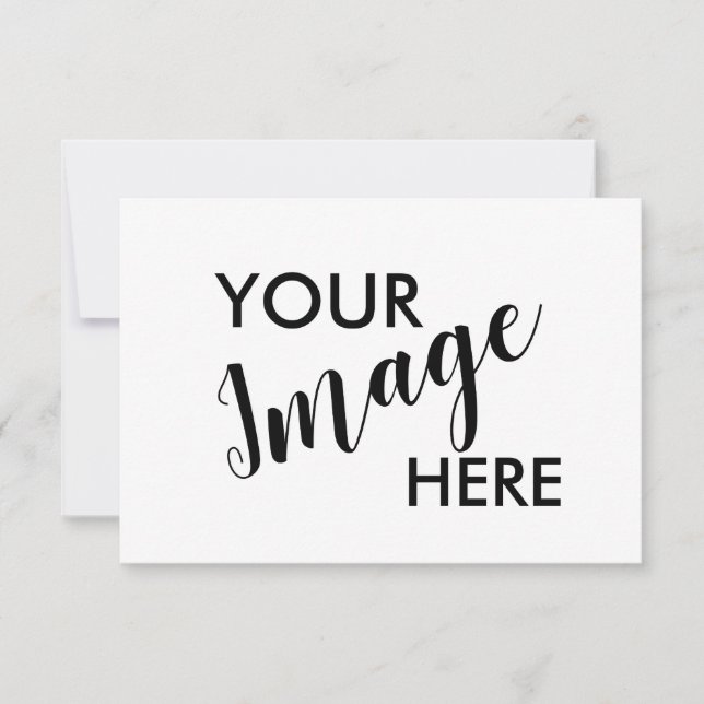 Custom 3.5 x 5 inch Horizontal card with envelopes (Front)