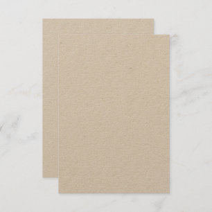 Custom 3.5" x 5" Kraft   Eco-Friendly Matte Invitation
