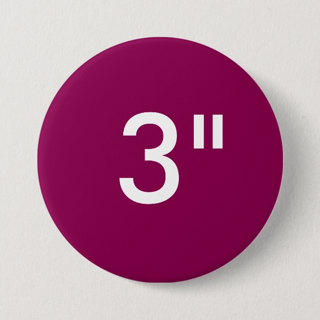 Custom 3" Inch Large Round Badge Blank Template 3 Inch Round Button (Front)