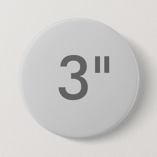Custom 3" Inch Large Round Badge Blank Template 3 Inch Round Button (Front)