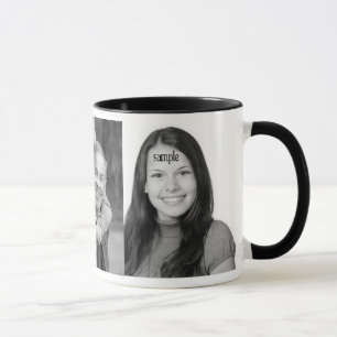 Custom 3 Instagram Photos Coffee Cup Any Colour