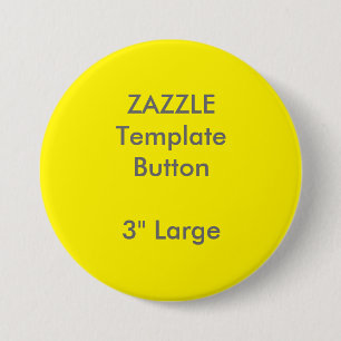 Custom 3" Large Round Button Blank Template