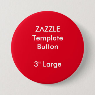Custom 3" Large Round Button Blank Template