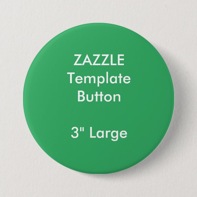Custom 3" Large Round Button Pin Blank Template (Front)