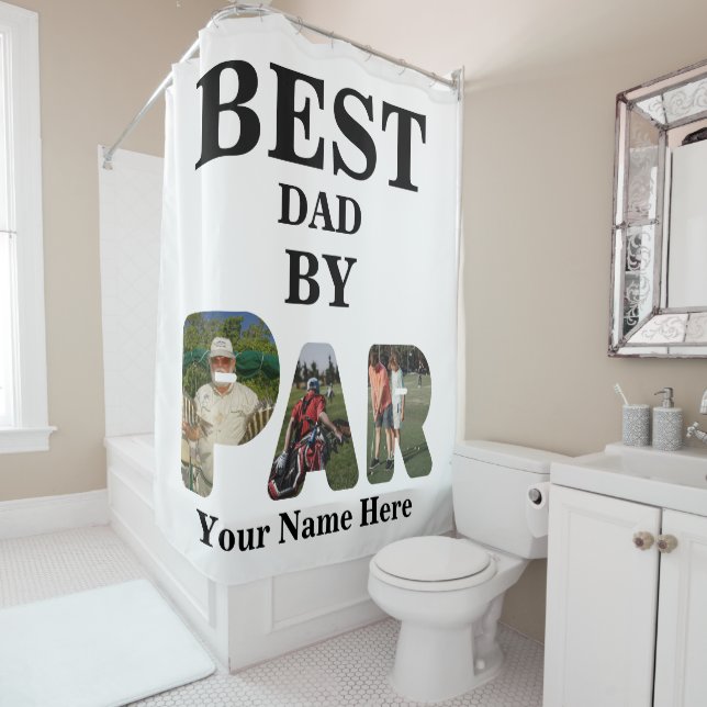 Custom 3 letter shape photo Best dad by par (In Situ)