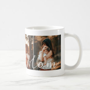Custom 3 Photo Collage Best Mom Personalized Coffee Mug