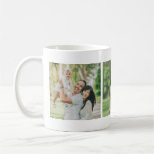 Custom 3 Photo Keepsake Gift Coffee Mug