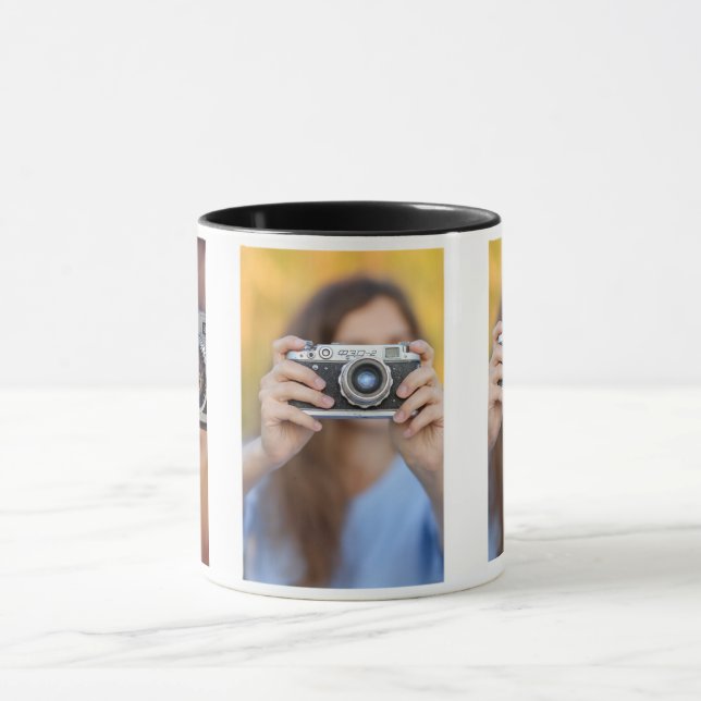 Custom 3-Photo Mug - Personalized Picture Gift (Center)