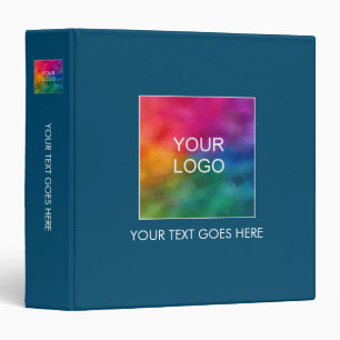 Custom 3 Ring Binder Company Logo Here Elegant