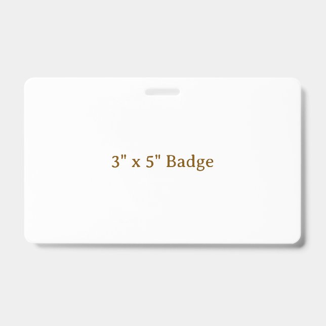 Custom 3" x 5" badge (Front)