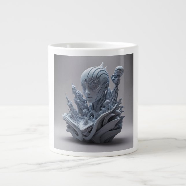 Custom 3D Art Mugs: Bring Your Imagination to Ever Large Coffee Mug (Front)