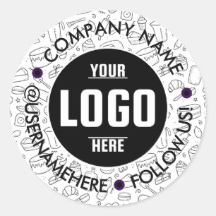Custom 3x3" Round Vinyl Waterproof Business  Classic Round Sticker