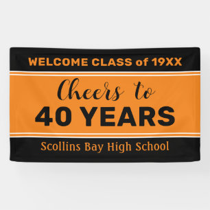 Custom 40 yr class reunion banner