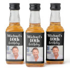 Custom 40th Birthday Party Mini Liquor Favour Labe