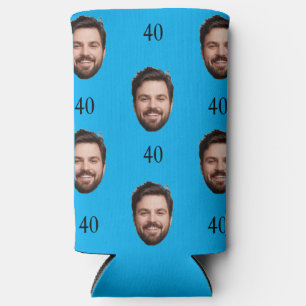 Custom 40th Party Favour Birthday Bachelor Party  Seltzer Can Cooler