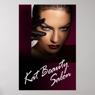 Custom 40x60 canvas poster for Kat Beauty Salon