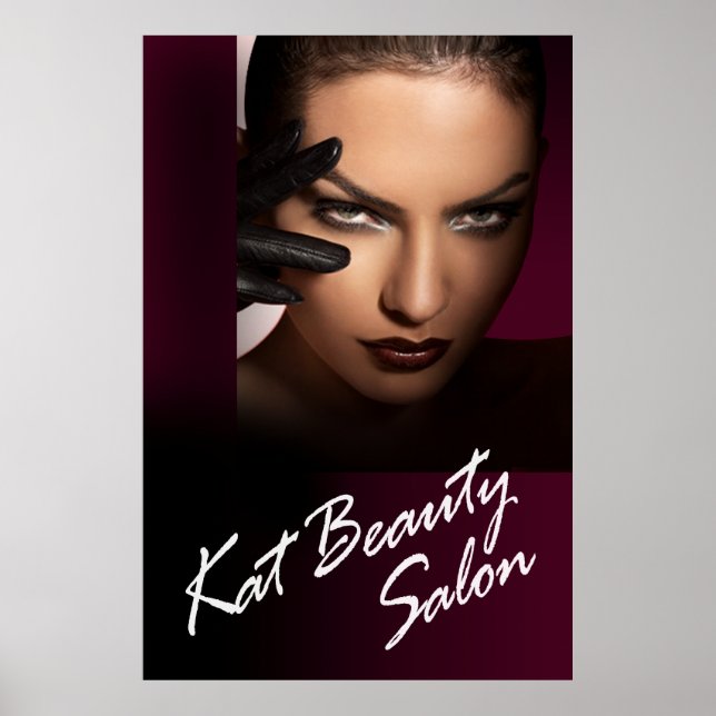 Custom 40x60 canvas poster for Kat Beauty Salon (Front)
