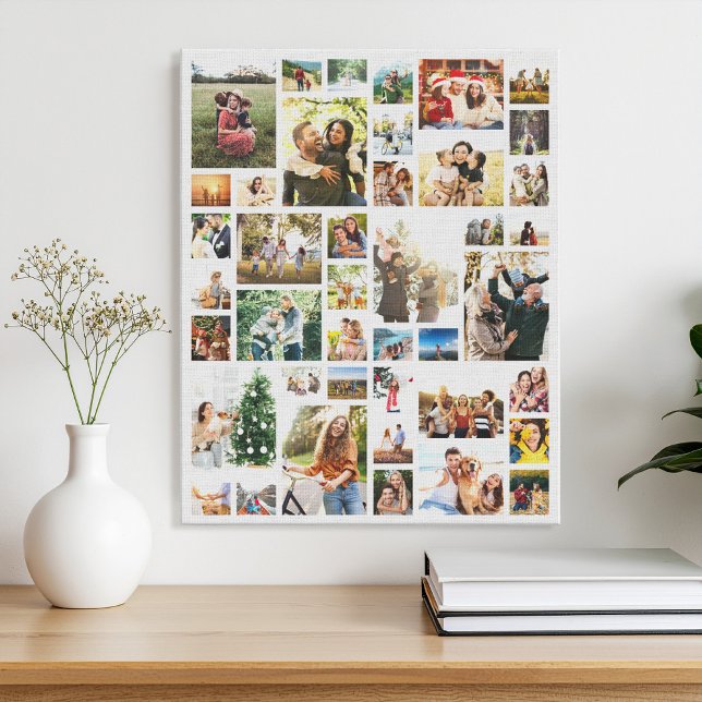 Custom 42 Photo Collage Canvas Print (Creator Uploaded)
