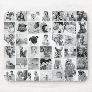 Custom 42 Photos Modern Family & Pet Memories Mouse Pad