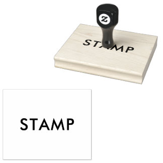 Custom 4.0" x 5.0" Size Rubber Stamp