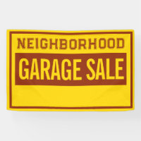 Custom 4 ft Garage Sale Banner