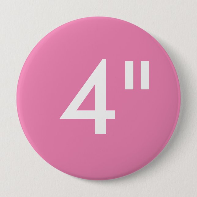 Custom 4" Inch Huge Round Button Blank Template (Front)