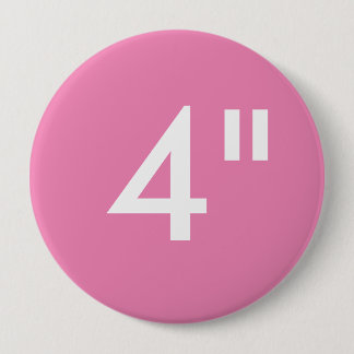 Custom 4" Inch Huge Round Button Blank Template