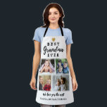 Custom 4 Photo Collage Best Grandma Ever  Apron<br><div class="desc">The photo collage apron with pictures makes an unique grandma gift for the best grandma ever. Personalize with names of grandkids.</div>