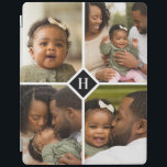 Custom 4 Photo Collage Family Monogram iPad Cover<br><div class="desc">A special personalized gift with 4 of your custom photos and monogram initial. Use the design tools to add additional text in any font and colours you like. Upload more photos, edit the background colour or choose from all of our case styles for your device. Custom photo cases make a...</div>