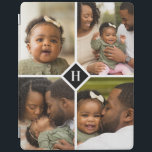 Custom 4 Photo Collage Family Monogram iPad Cover<br><div class="desc">A special personalized gift with 4 of your custom photos and monogram initial. Use the design tools to add additional text in any font and colours you like. Upload more photos, edit the background colour or choose from all of our case styles for your device. Custom photo cases make a...</div>