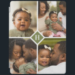 Custom 4 Photo Collage Family Monogram iPad Cover<br><div class="desc">A special personalized gift with 4 of your custom photos and monogram initial. Use the design tools to add additional text in any font and colours you like. Upload more photos, edit the background colour or choose from all of our case styles for your device. Custom photo cases make a...</div>