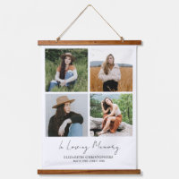 Custom 4 Photo Collage Funeral In Loving Memory