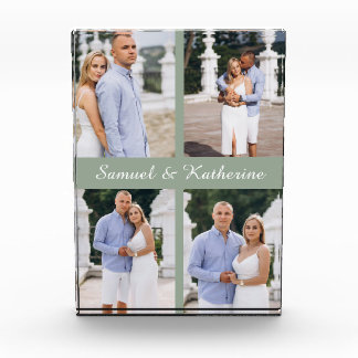 Custom 4 Photo Collage Script Names Photo Block