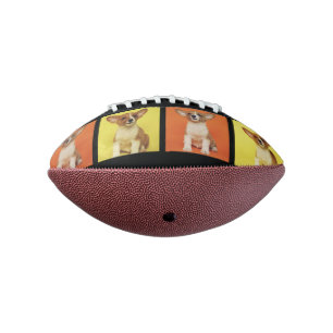 Custom 4 Photo Collage Your Pet Dog Picture On Football