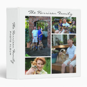 Custom 4 Photo Family Collage Binder