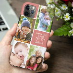 Custom 4 Photo Nana Life is the Best Life Sea Pink Case-Mate iPhone Case<br><div class="desc">Personalized iPhone case for nana - add your name and 4 of your favourite photos. The photo template is set up for you to add your pictures working clockwise from the top right. The nana quote reads "Nana Life is the Best Life" followed by her name - all of which...</div>