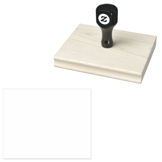 Custom 4" x 5" Rubber Stamp, Ink Pad Colour = None Stamp (Stamped)