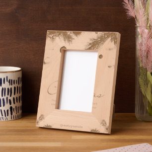 Custom 4" x 6" Portrait, FrameStyle: natural Etched Frames