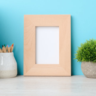 Custom 4" x 6" Portrait, FrameStyle: natural Etched Frames