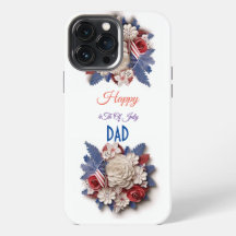Custom 4Th Of July: 3D Patriotic Flowers