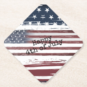 custom 4th of July flag colours airplane Coasters