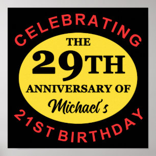Custom 50th Birthday Humor Poster