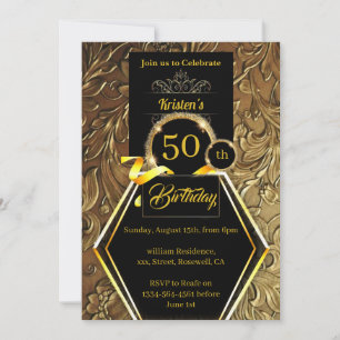 Custom 50th birthday Invitation