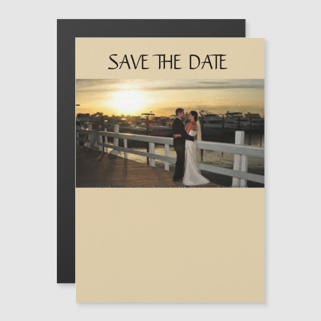 Custom 5"x7" Thin Magnetic Card SAVE THE DATE (Front/Back)