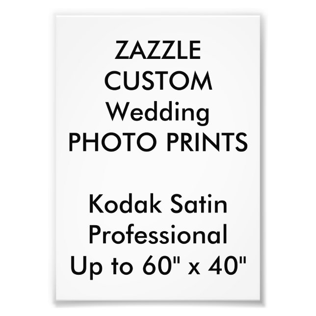 Custom 5" x 7" Professional Photo Prints (Front)