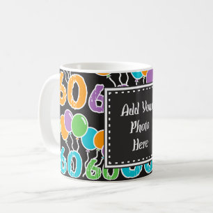 Custom 60th Birthday Photo Mug coloré