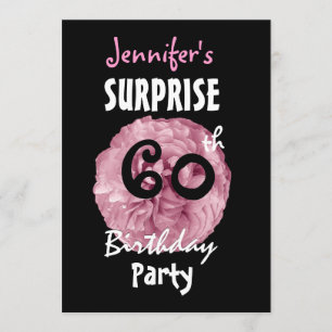 Custom 60th SURPRISE Birthday Party Invitation