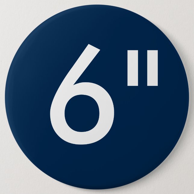 Custom 6" Colossal Round Button Blank Template (Front)