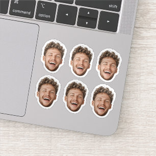 Custom 6 Face Sticker – Funny Personalized Photo