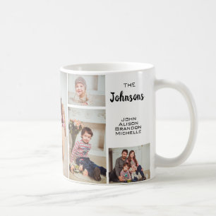 Custom 6 Family Photo Collage Coffee Mug